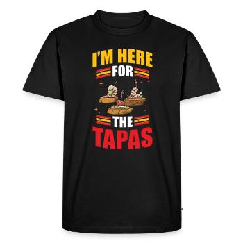 Tapas Cuisine Espagnole Espagne Souvenir - T-shirt Premium bio Homme - noir - Devant - Nico (187cm)