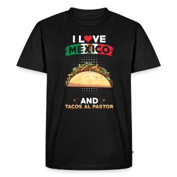 Tacos Al Pastor Mexico Mexican - Men's Premium Organic T-Shirt - black - Front - Nico (187cm)
