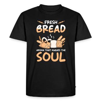 Boulangerie Boulangerie Cuisson - T-shirt Premium bio Homme - noir - Devant - Nico (187cm)