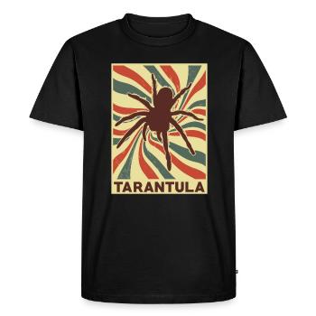 Tarantula Retro Vintage - Men's Premium Organic T-Shirt - black - Front - Nico (187cm)