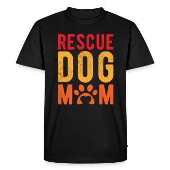 Sauveteur d’animaux Chien Sauvetage d’animaux Bien-être animal Chien - T-shirt Premium bio Homme - noir - Devant - Nico (187cm)