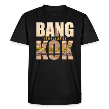 Bangkok Thailand Souvenir - Men's Premium Organic T-Shirt - black - Front - Nico (187cm)