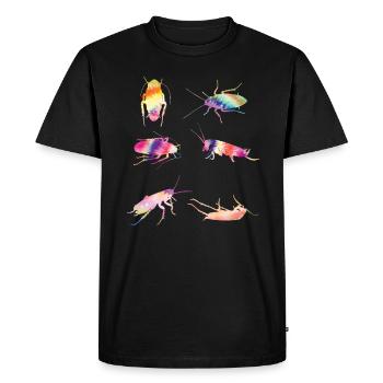 cafard TIE DYE Vintage cafards - T-shirt Premium bio Homme - noir - Devant - Nico (187cm)