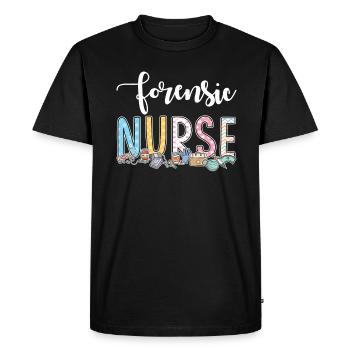 Gift idea for forensic nurses - Men's Premium Organic T-Shirt - black - Front - Nico (187cm)