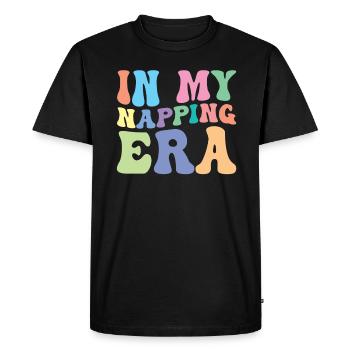 Sleeping Nap Retro Groovy - Men's Premium Organic T-Shirt - black - Front - Nico (187cm)
