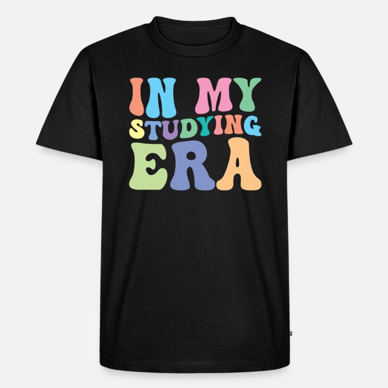 Studieren Retro Groovy Student - Männer Premium Bio T-Shirt - Schwarz