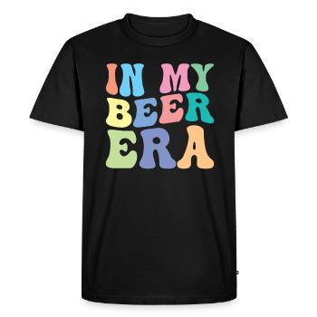 Beer Retro Groovy Women Beer - Men's Premium Organic T-Shirt - black - Front - Nico (187cm)