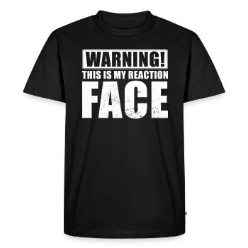 Reaction Streamer Video Reaktion Content Creator - Men's Premium Organic T-Shirt - black - Front - Nico (187cm)