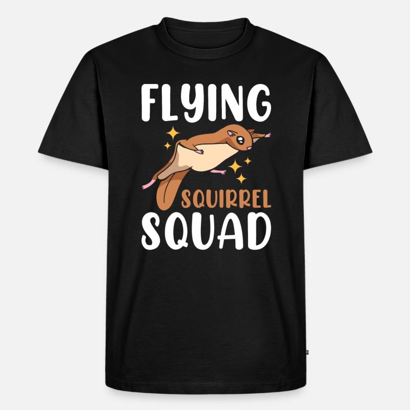 Flying Squirrel Squad - Men's Premium Organic T-Shirt - black