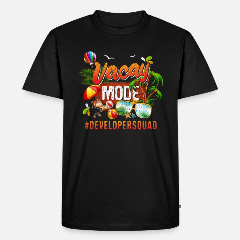 Developer Vacation Group #Developersquad - Men's Premium Organic T-Shirt - black