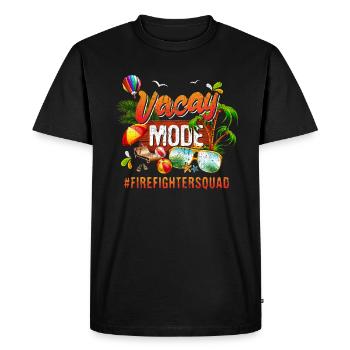Firefighter Vacation Group #Firefightersquad - Men's Premium Organic T-Shirt - black - Front - Nico (187cm)