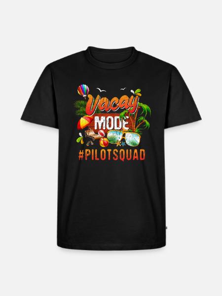 Pilot Vacation Group #Pilotsquad - Men's Premium Organic T-Shirt - black