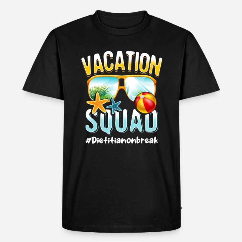 Diätassistent Vacation Squad #Dietitianonbreak - Männer Premium Bio T-Shirt - Schwarz