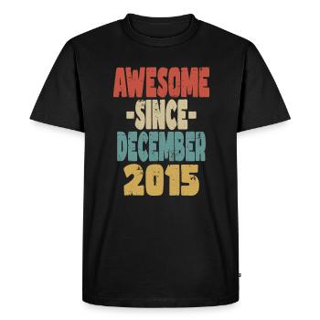 Awesome December 2015 - Men's Premium Organic T-Shirt - black - Front - Nico (187cm)
