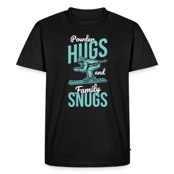 Mountain Magic Skiing Together Family Vacation Ski - Men's Premium Organic T-Shirt - black - Front - Nico (187cm)
