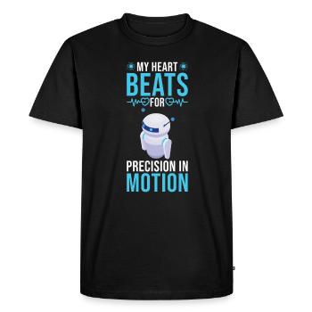 Ingénieur en robotique Technicien en robotique robotique - T-shirt Premium bio Homme - noir - Devant - Nico (187cm)