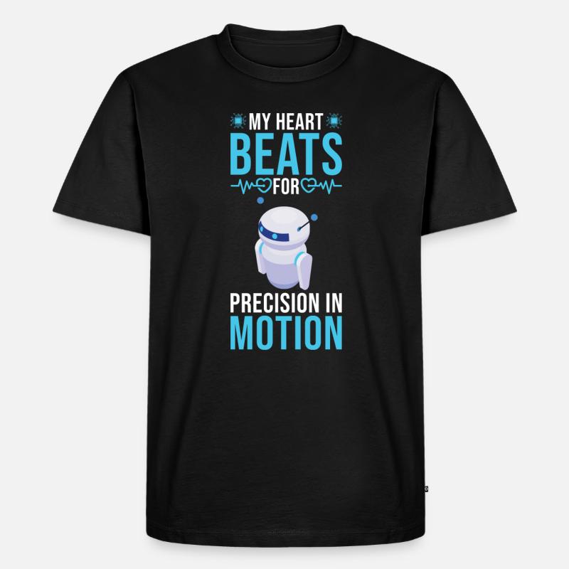 Robotics Engineer Robot Robotics technician - Men's Premium Organic T-Shirt - black