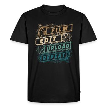 Filmmaker Producer Movie Director Cinematographer - Men's Premium Organic T-Shirt - black - Front - Nico (187cm)