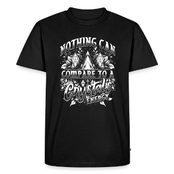 Cristaux Énergie pour les amateurs de cristaux - T-shirt Premium bio Homme - noir - Devant - Nico (187cm)