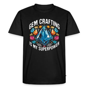 Lapidary Artists Gem Crafting Lapidist - Men's Premium Organic T-Shirt - black - Front - Nico (187cm)