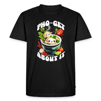 Soupe Pho Cuisine Vietnamienne Pho-get About It Kawaii - T-shirt Premium bio Homme - noir - Devant - Nico (187cm)
