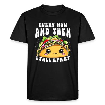 De temps en temps, je m’effondre Taco Lover Mexicain - T-shirt Premium bio Homme - noir - Devant - Nico (187cm)