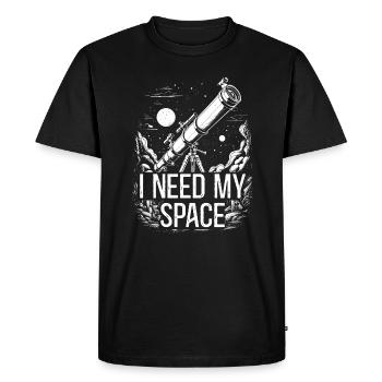 Astrophotography Space Astronomy Telescope - Men's Premium Organic T-Shirt - black - Front - Nico (187cm)