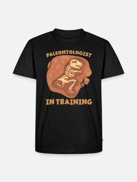 Paleontologist In Training Future Paleontology - Men's Premium Organic T-Shirt - black