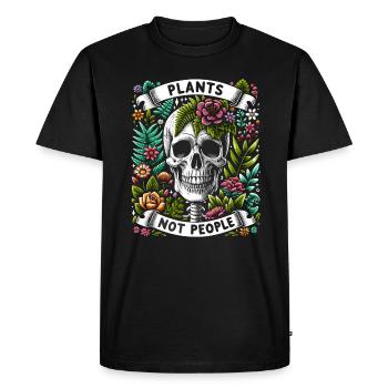 Plants Not People Plants Gardener Gardening - Men's Premium Organic T-Shirt - black - Front - Nico (187cm)