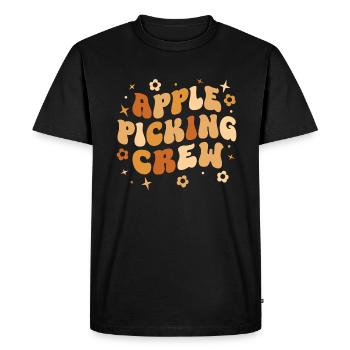 Apple Picking Season Harvest Crew Apple Picking - Men's Premium Organic T-Shirt - black - Front - Nico (187cm)