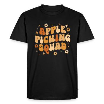 Apple Picking Season Harvest Crew Apple Picking - Men's Premium Organic T-Shirt - black - Front - Nico (187cm)