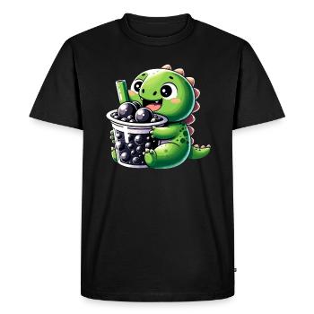 Boba Tea Dragon Kawaii - Men's Premium Organic T-Shirt - black - Front - Nico (187cm)