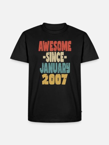 Génial Janvier 2007 - T-shirt Premium bio Homme - noir