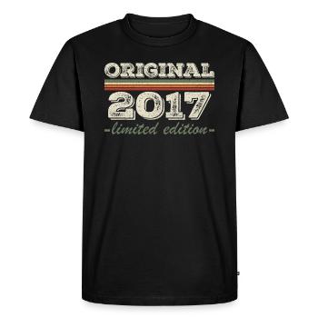 Legend since 2017 Born 2017 Birthday 2017 - Men's Premium Organic T-Shirt - black - Front - Nico (187cm)