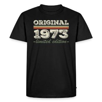 Légende depuis 1973 Né en 1973 Anniversaire 1973 - T-shirt Premium bio Homme - noir - Devant - Nico (187cm)