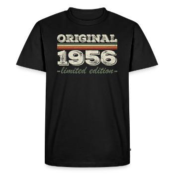 Legend since 1956 Born 1956 Birthday 1956 - Men's Premium Organic T-Shirt - black - Front - Nico (187cm)