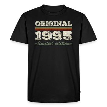 Légende depuis 1995 Né en 1995 Anniversaire 1995 - T-shirt Premium bio Homme - noir - Devant - Nico (187cm)