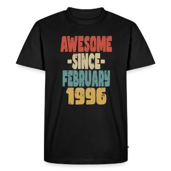 Génial Février 1996 - T-shirt Premium bio Homme - noir - Devant - Nico (187cm)