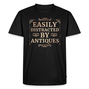 Antiquaire Collectionneur Passionné Antiquités - T-shirt Premium bio Homme - noir - Devant - Nico (187cm)