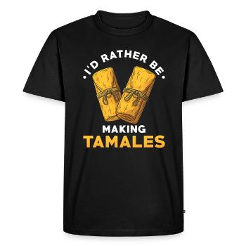 Tamales Lover Mexicain Cuisinier Mexique Cuisiner Nourriture - T-shirt Premium bio Homme - noir - Devant - Nico (187cm)