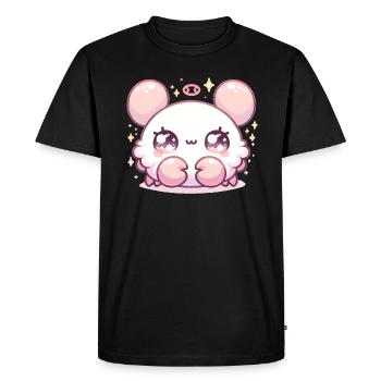 Cancer zodiaque Kawaii personnage astrologie cadeau - T-shirt Premium bio Homme - noir - Devant - Nico (187cm)