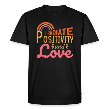 Conception d’affirmations positives inspirantes pour - T-shirt Premium bio Homme - noir - Devant - Nico (187cm)