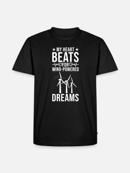 Wind Turbine Technician Windmill - Men's Premium Organic T-Shirt - black