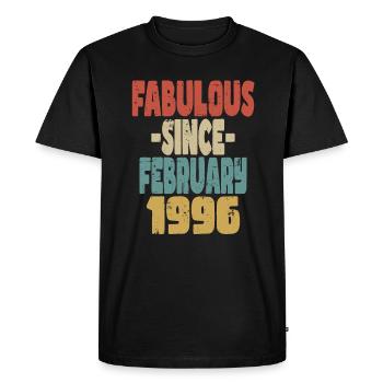 Fabuleux Février 1996 - T-shirt Premium bio Homme - noir - Devant - Nico (187cm)