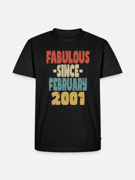 Fabuleux Février 2001 - T-shirt Premium bio Homme - noir