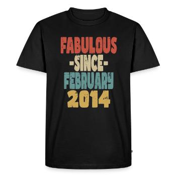 Fabulous February 2014 - Men's Premium Organic T-Shirt - black - Front - Nico (187cm)