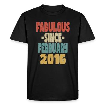 Fabulous February 2016 - Men's Premium Organic T-Shirt - black - Front - Nico (187cm)