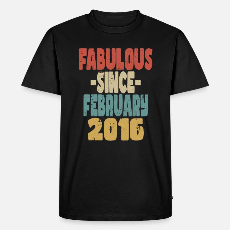 Fabelhafter Februar 2016 - Männer Premium Bio T-Shirt - Schwarz