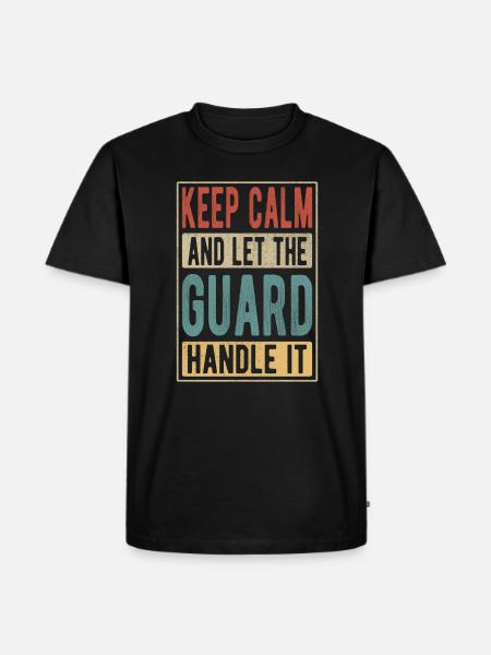 Guard Retro Gift - Men's Premium Organic T-Shirt - black