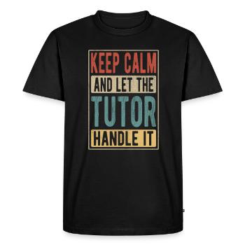 Cadeau rétro de tuteur - T-shirt Premium bio Homme - noir - Devant - Nico (187cm)